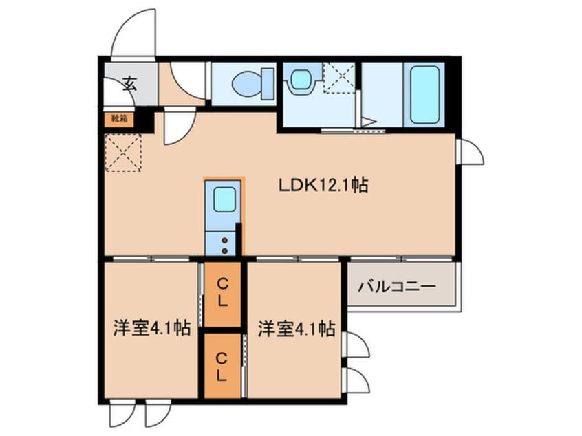 間取図 REGALEST　FAM千早