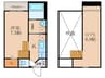コンフォートメゾン 1Kの間取り