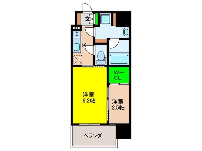 間取り図 Alivis六本松