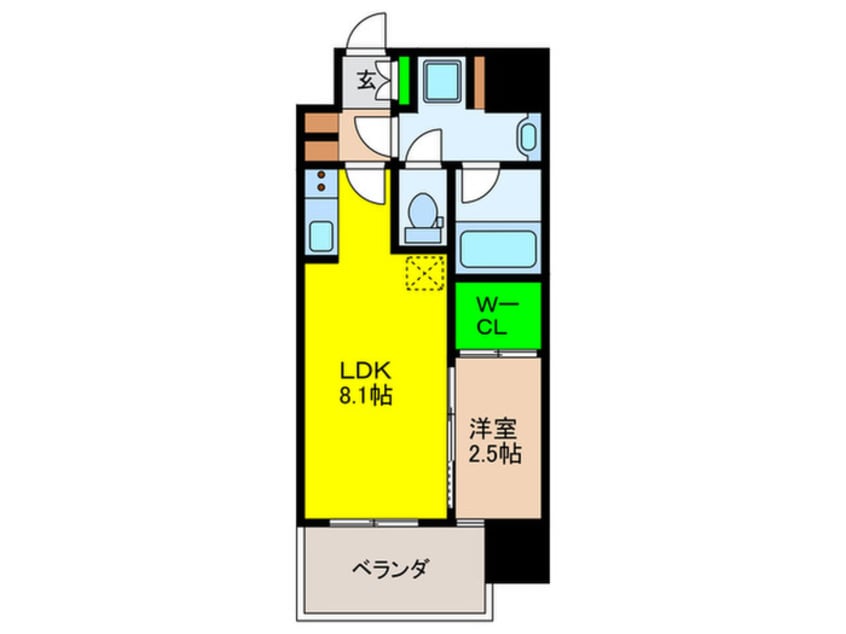 間取図 Alivis六本松