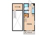 パインハウス愛宕 1Rの間取り
