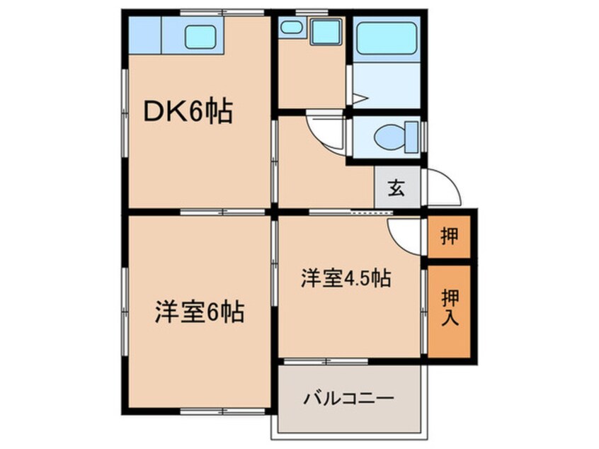 間取図 サンライフ白水