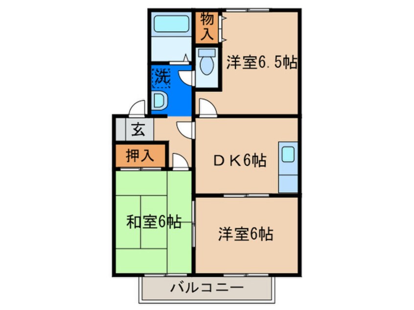 間取図 グランドゥ－ルＮ・Ｂ