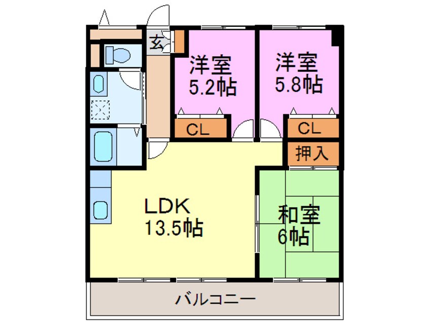 間取図 フローラル道善