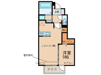 間取図 D-room中尾　弐番館