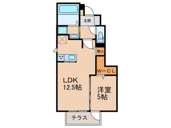 間取り図 D-room中尾　弐番館