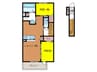 D-room中尾　弐番館 2LDKの間取り