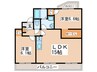 サンシティ都府楼 2LDKの間取り