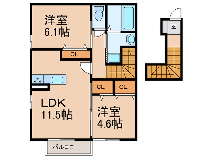 間取り図 グランシャリオ本陣橋
