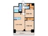 S-RESIDENCE名島 2LDKの間取り