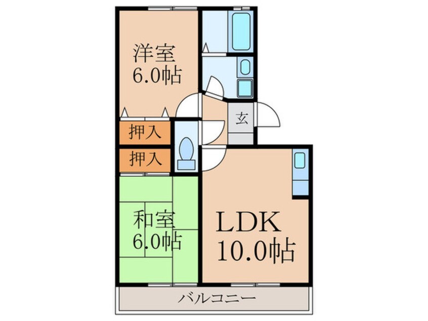 間取図 グランドゥール田中