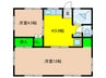 敬愛ビル 2Kの間取り
