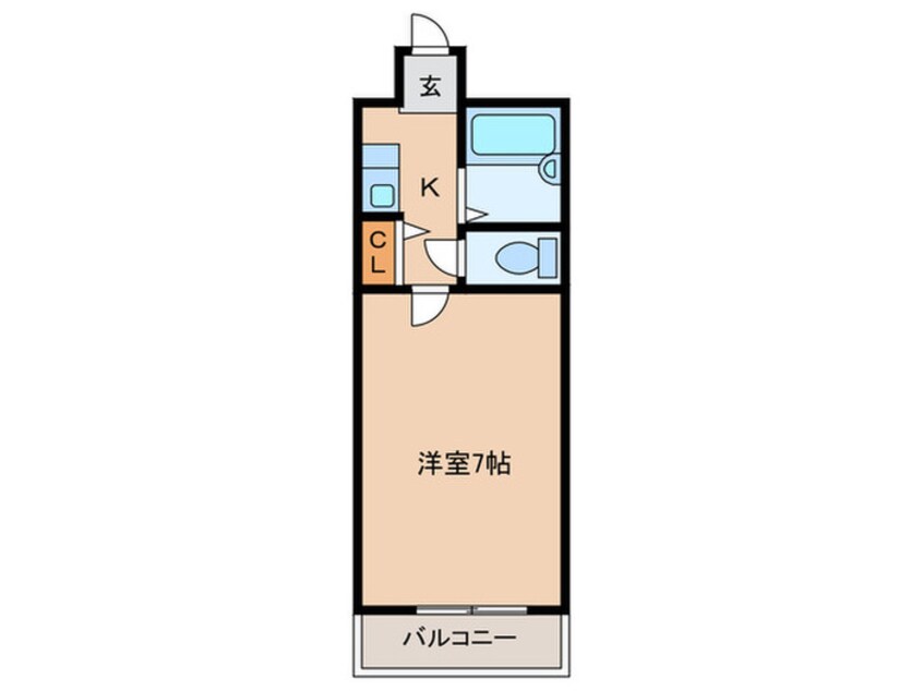 間取図 ﾊﾟﾝﾙﾈｯｸｽ･ｸﾘｽﾀﾙ大濠公園(401)