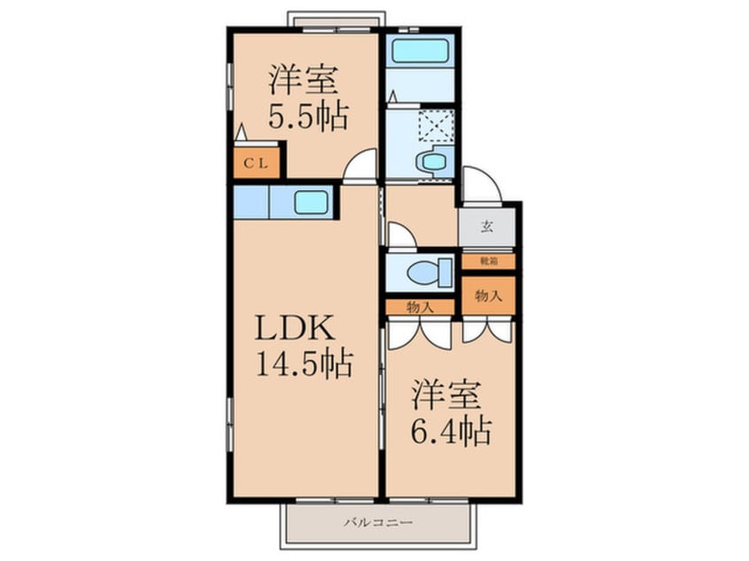 間取図 ヴァン・ヴェールＣ