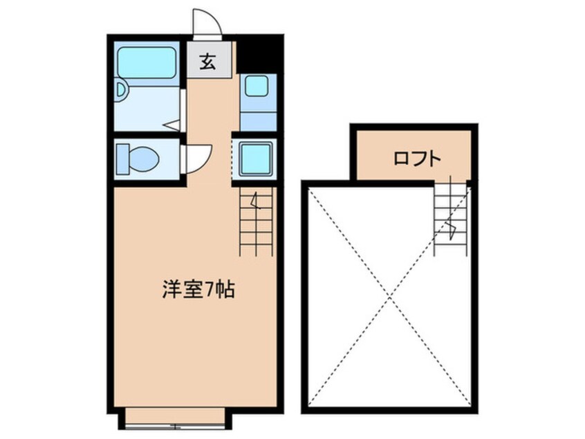 間取図 フェリスカーサ片江