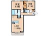 仮)トリシアテラス 2LDKの間取り