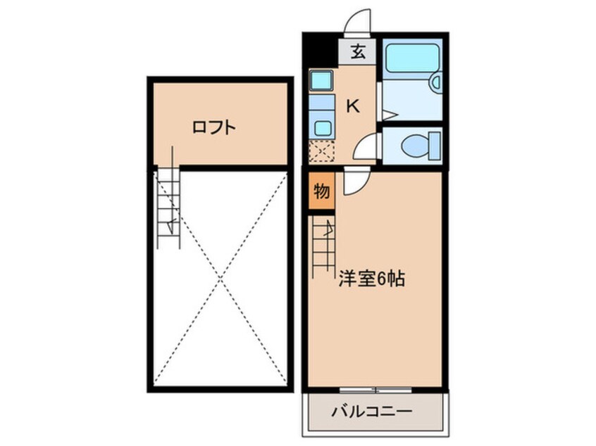 間取図 ジャラン福大前Ⅰ