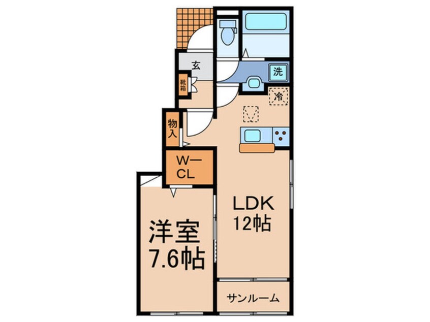 間取図 仮)PARKSIDE COURTⅢ