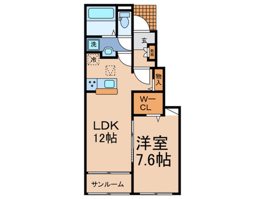 間取図 PARKSIDE COURTⅣ