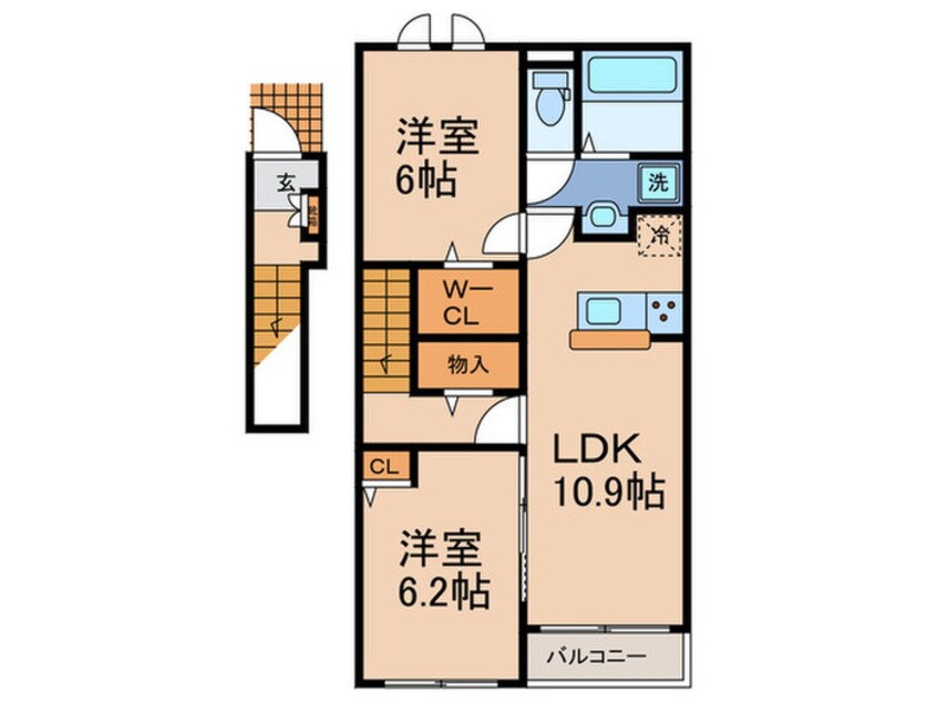 間取図 PARKSIDE COURTⅣ