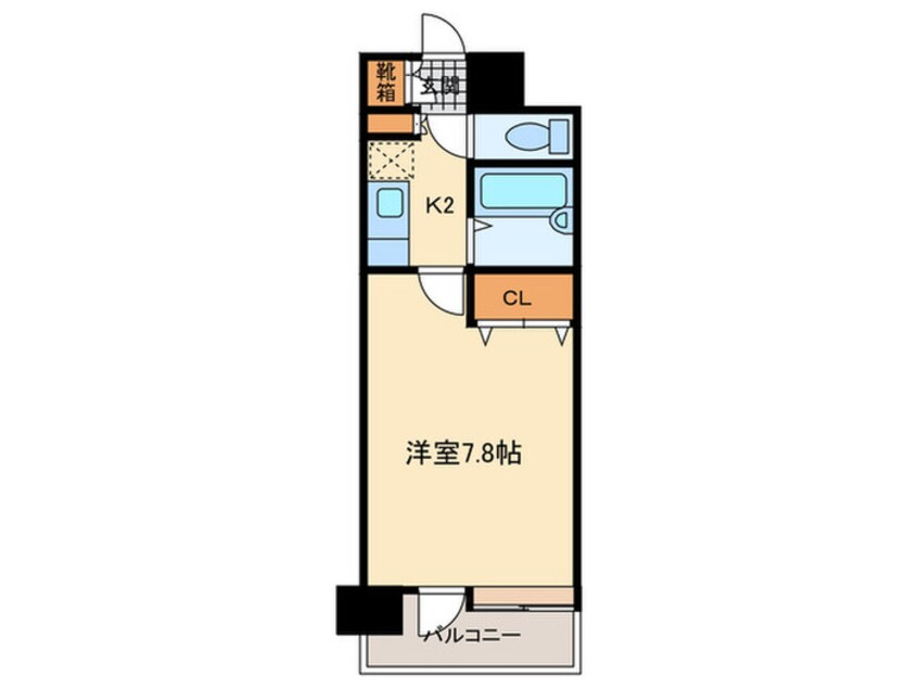 間取図 コンフォ－トスペ－ス箱崎