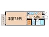 ＣＲＥＳＴ井堀 1Kの間取り