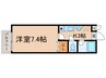 ＣＲＥＳＴ井堀 1Kの間取り