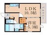 D-ROOM浜町Ⅱ　B棟 1LDKの間取り