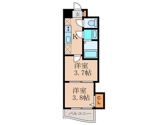 間取図 アリビオ博多駅北