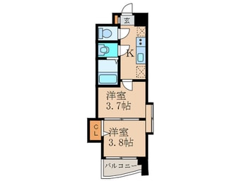 間取図 アリビオ博多駅北