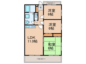 間取図 サンヒルズマンション