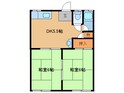 フォレストシティ和白丘B棟の間取図