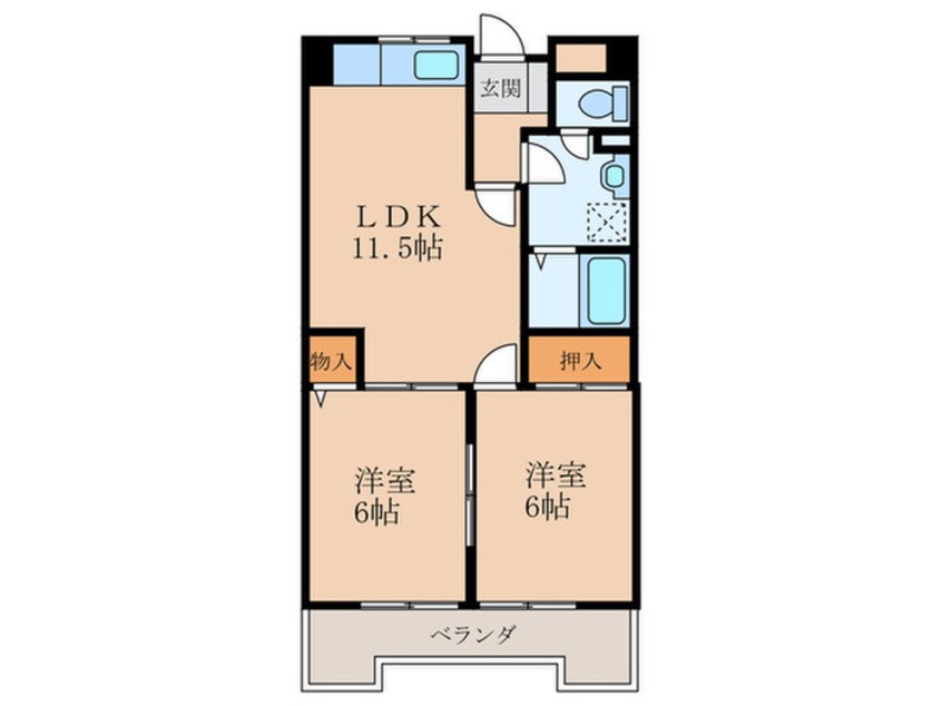 間取図 クレベール穴生