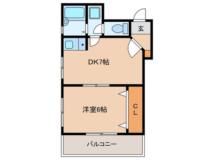 間取り図 ダイナコート六本松Ⅱ(602)