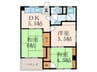 小田原ビル 3DKの間取り