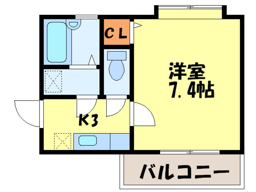 間取図 コンフォール井尻