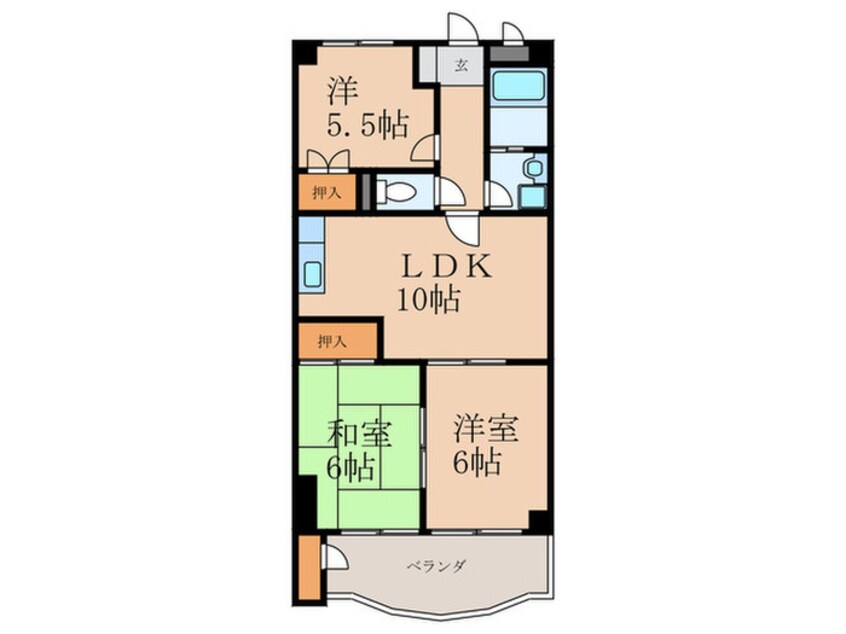 間取図 アーバンライフ徳吉西