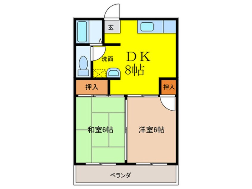 間取図 イズミハイツ