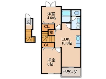 間取図 ボナール杁