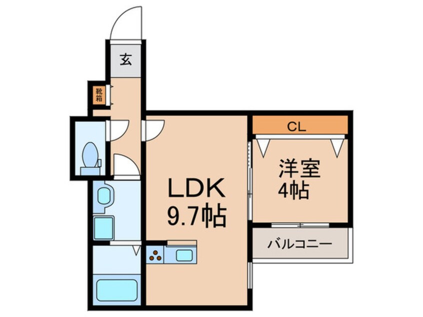 間取図 プレステージ高宮駅前