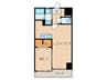 THE SQUARE・Suite Residence 1LDKの間取り