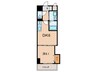 THE SQUARE・Suite Residence 1DKの間取り