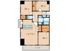 THE SQUARE・Suite Residence 3LDKの間取り