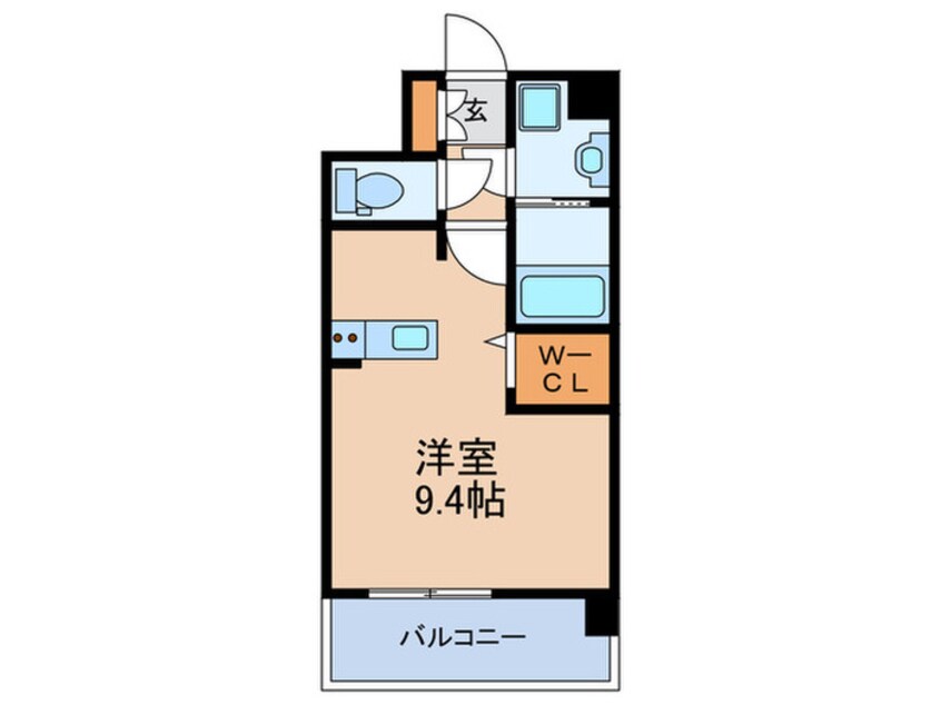 間取図 ｴﾝｸﾚｽﾄ天神ＬＩＮＫ（513）