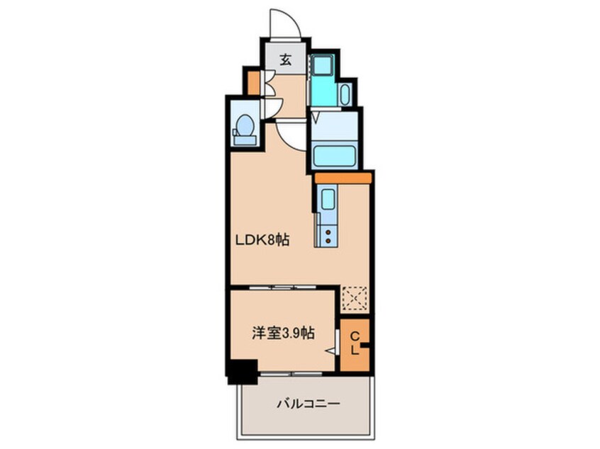 間取図 グランミレ薬院