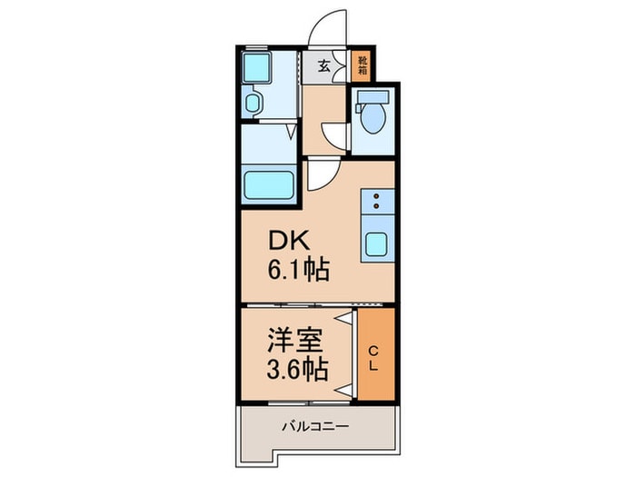 間取り図 仮）アルゴヴィラージュ天神Ⅱ