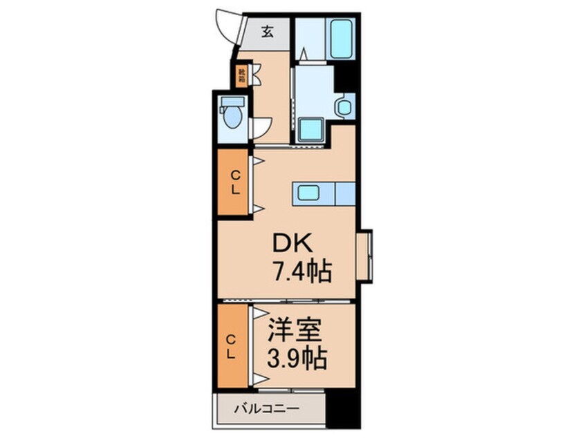 間取図 仮）アルゴヴィラージュ天神Ⅱ