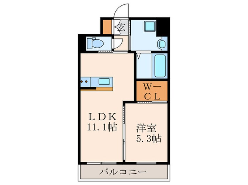 間取図 仮）アルゴヴィラージュ天神Ⅱ