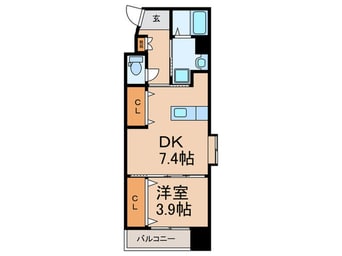 間取図 仮）アルゴヴィラージュ天神Ⅱ