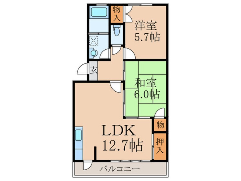 間取図 岩崎マンション